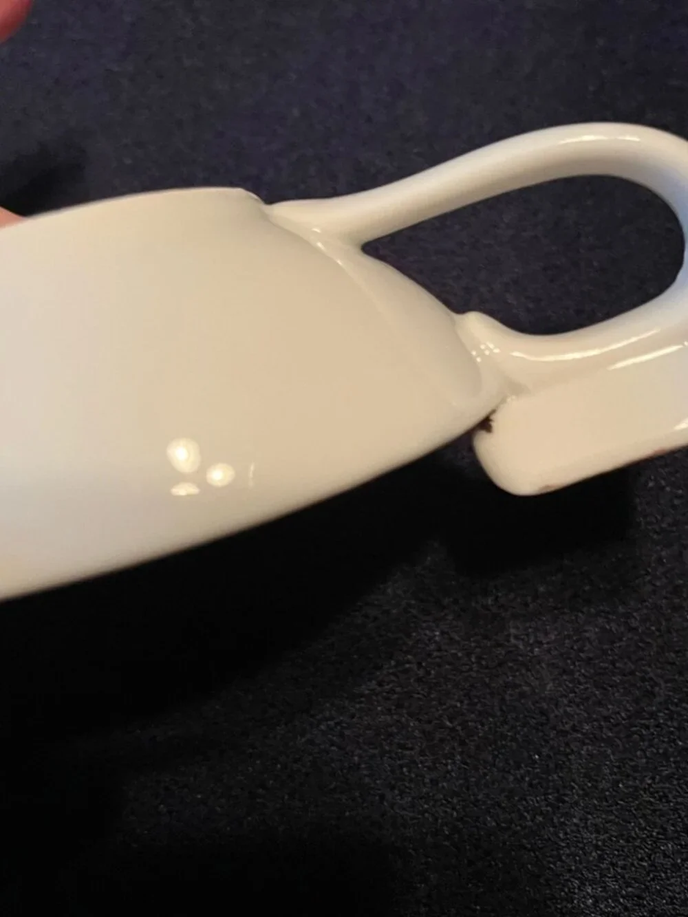 Vintage Kelvin Fine China porcelain spoon rest with violet design